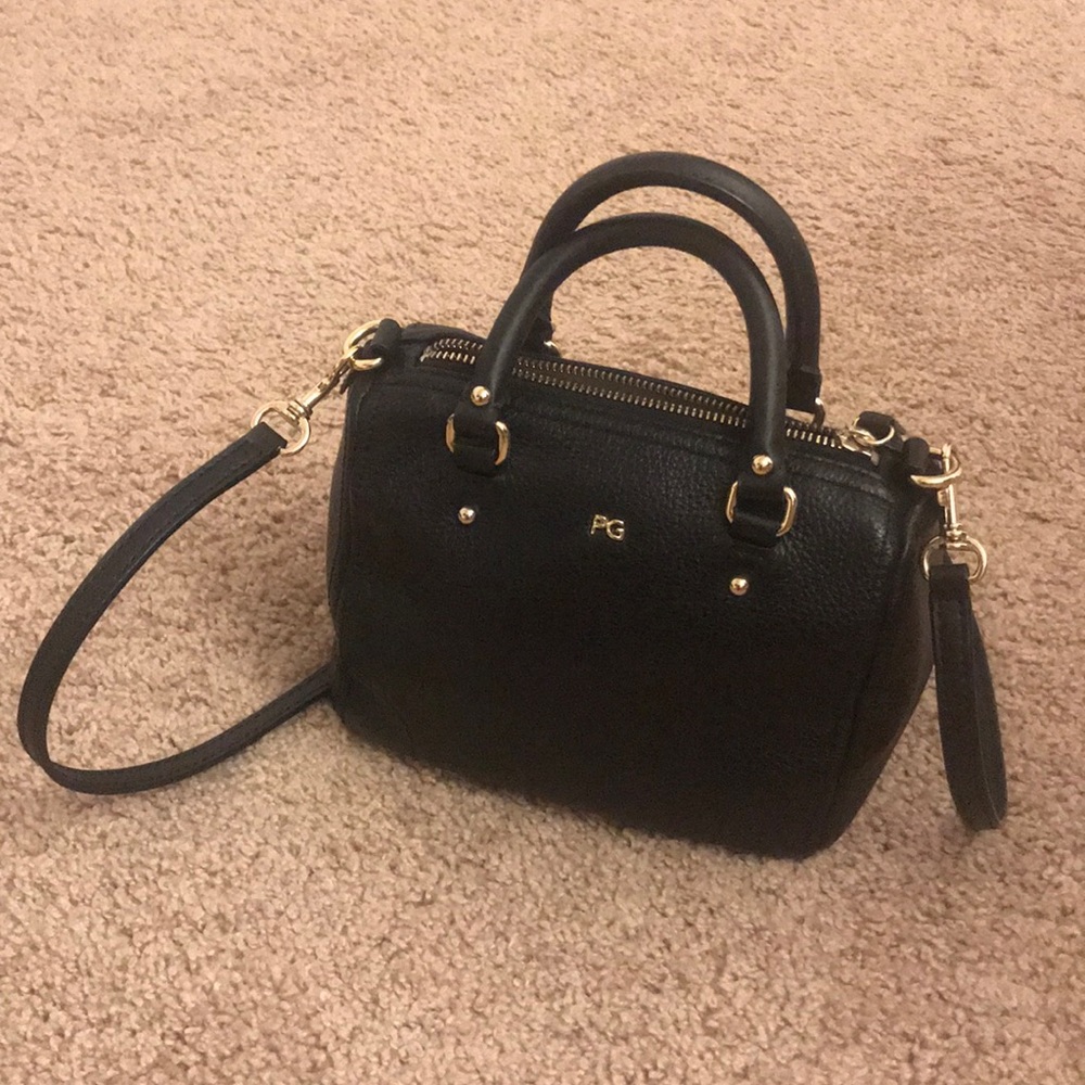 Purification Garcia mini black leather bag